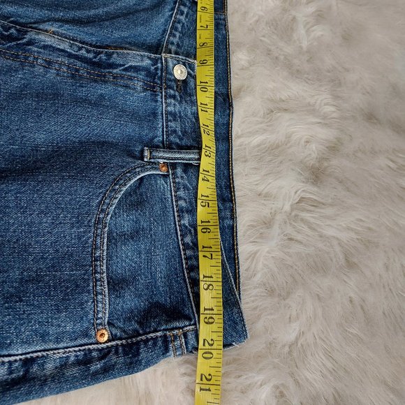 Levi's 505 Men's Blue Denim Flat Front Shorts Size W40 - Picture 5 of 10